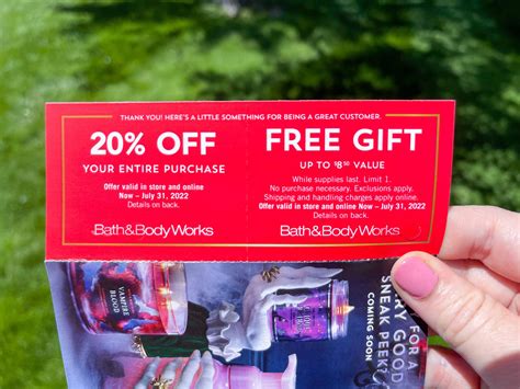 bath and body works promo codes online